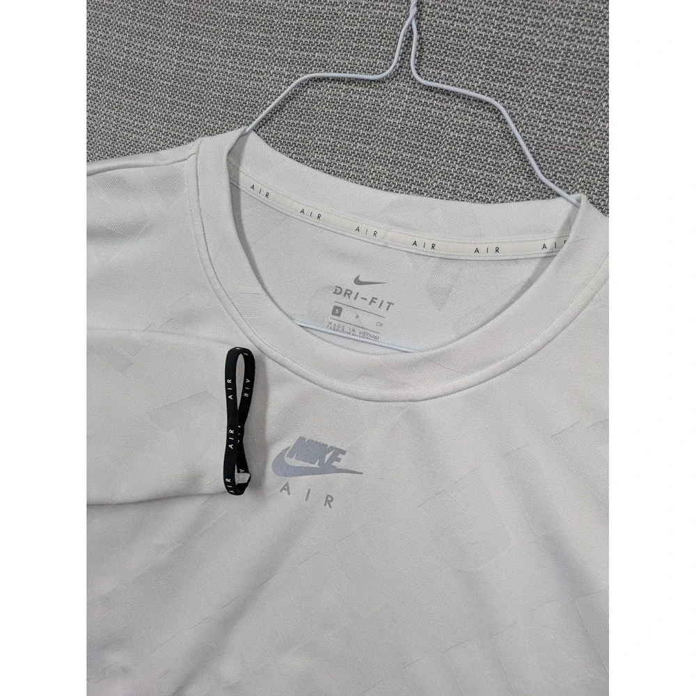 Nike Dri-FIT Air Shirt Womens Small White Cropped Long Sleeve Running Top